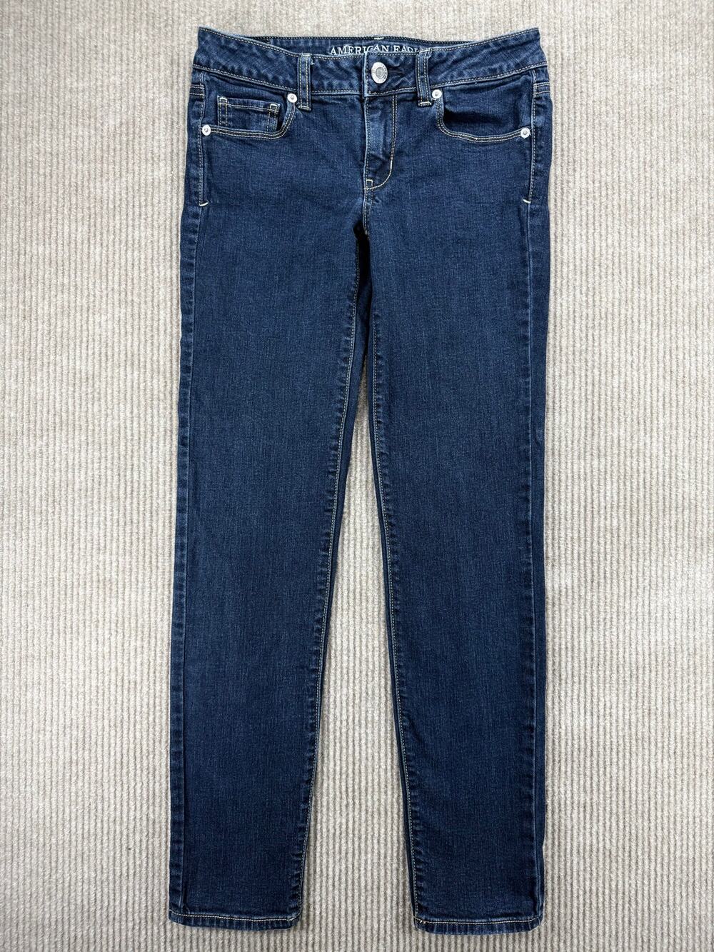 American Eagle Dark Wash Skinny Jeans Size 4 Reg